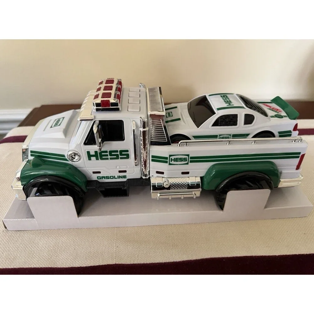 RARE VINTAGE 2011 Hess Toy Truck And Race Car New In Original Box Collectible